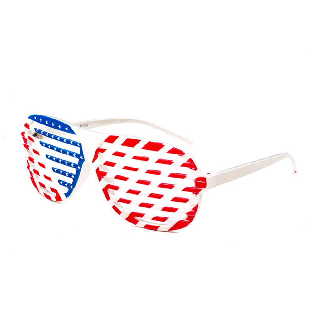 Pop Fashionwear Inc – wholesale Sunglasses – Unisex – P1032 Star Spangled American Flag Patriot GOP Obama Rally0