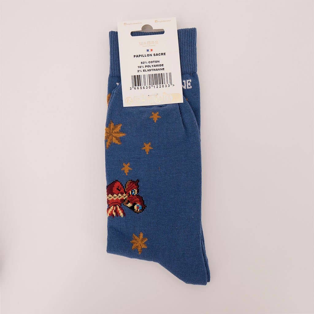 Voglio Bene - Vente Chaussettes – unisexe - CHAUSSETTES PAPILLON SACRE 42/462