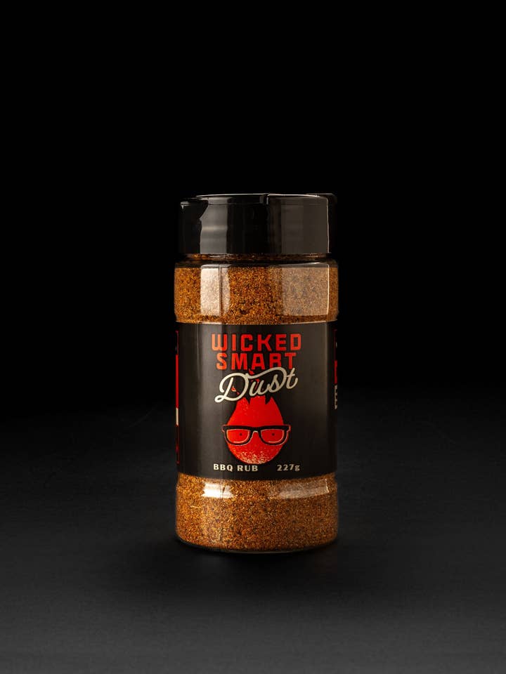 WICKED DUST BBQ RUB for wholesale by Wicked Smart Hot Sauce
