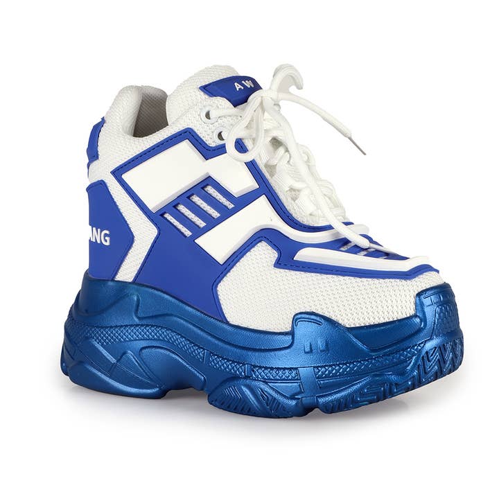 Blueberry 07- Espadrilles à talons compensés cachés pour la vente par Anthony Wang