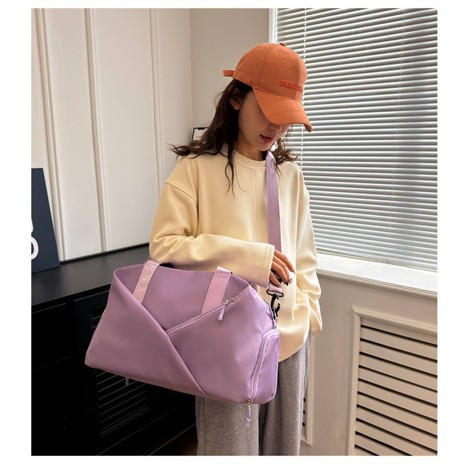 wandf - Vente Sac de voyage – femme - Sac de sport de voyage et de fitness - Séparation étanche pour le mouillé et le sec23