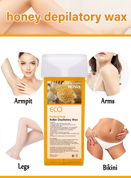 EDNA LABS - Wholesale Body Hair Removal Product - ECO FINEST Honey Roller Wax – Low Temp, 100g1