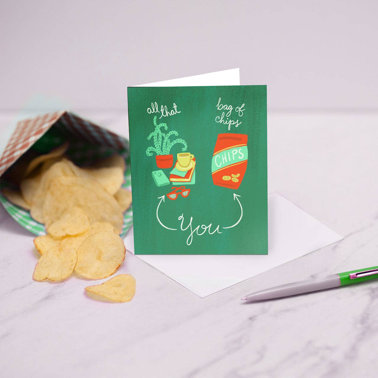 M. Kind Papersmith - Wholesale Love Card - All That And A Bag Of Chips (Sale)2