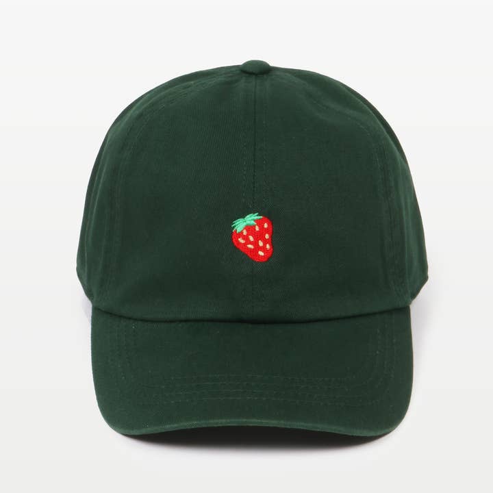 David And Young - Wholesale Baseball Cap - Women's - Strawberry Embroidery Cotton Baseball Cap