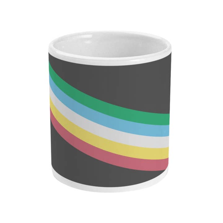 Rainbow & Co – wholesale Coffee mug – Disability Pride Flag Mug1