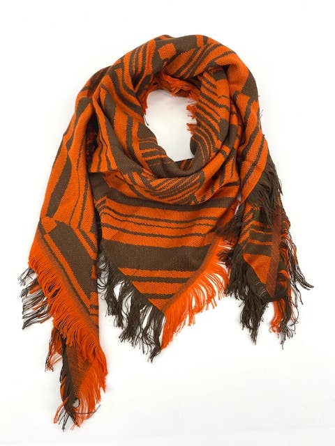 Maison Unik Accessoires - Wholesale Scarf - Unisex - Triangle woven scarf Made in France - Acrylic Wool6