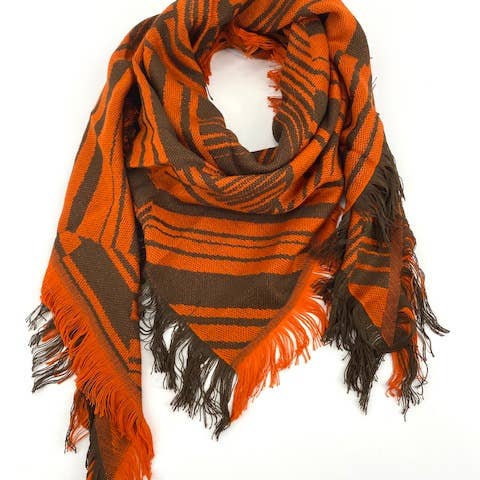 Maison Unik Accessoires - Wholesale Scarf - Unisex - Triangle woven scarf Made in France - Acrylic Wool6