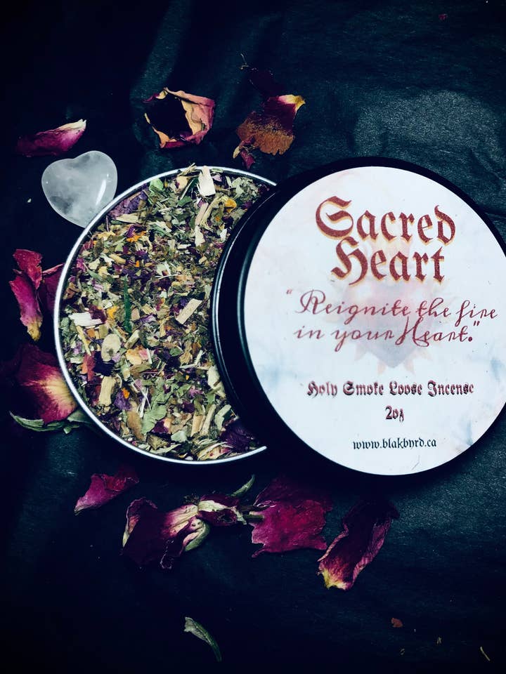 SACRED HEART - Loose Herbal Incense - Holy Smoke for wholesale by BlakByrd Botanika