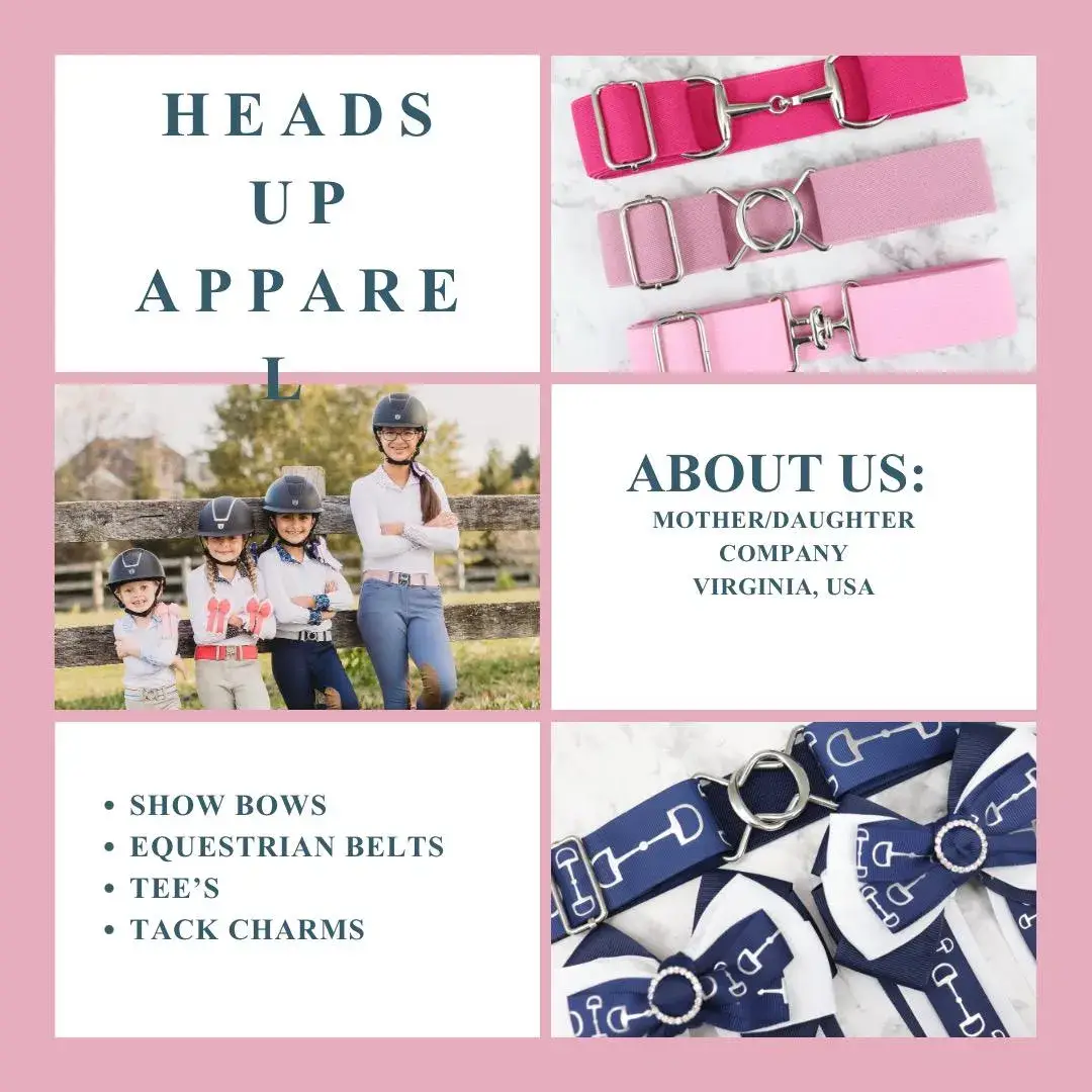 Heads Up Apparel - Wholesale Belt - Women's - 1.5 inch Navy Shimmer Elastic Equestrian Belt 5