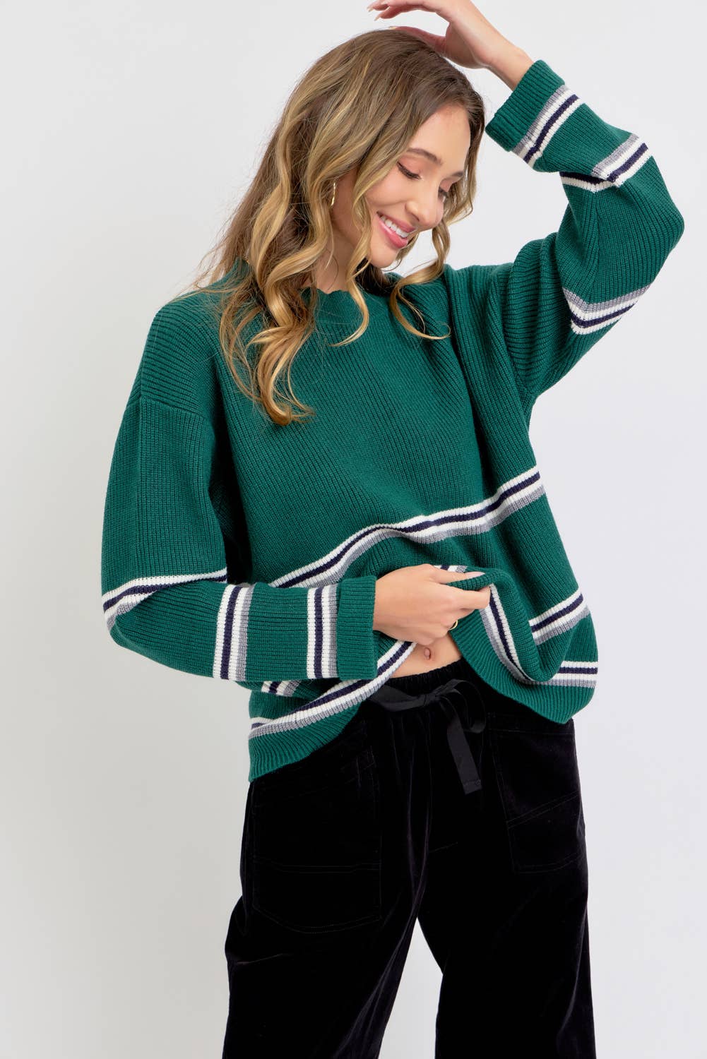 Sweet Lovely by Jen – Engroshandel Pullover - Dame – STRIBET STRIKTOP/SWEATER27