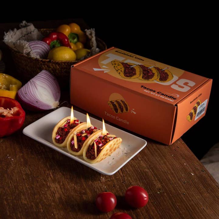 Southlake Gifts Canada - Wholesale Novelty Candle - Taco Candle – Realistic Food Novelty Candle Holiday Gift3
