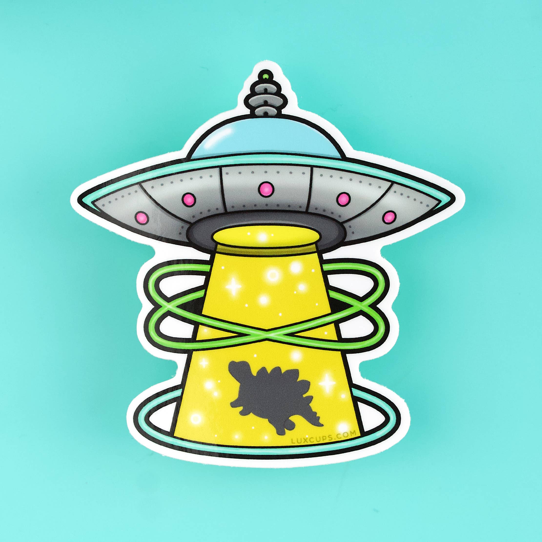 LuxCups Creative - Wholesale Sticker - Stego UFO Sticker (ON SALE!)2