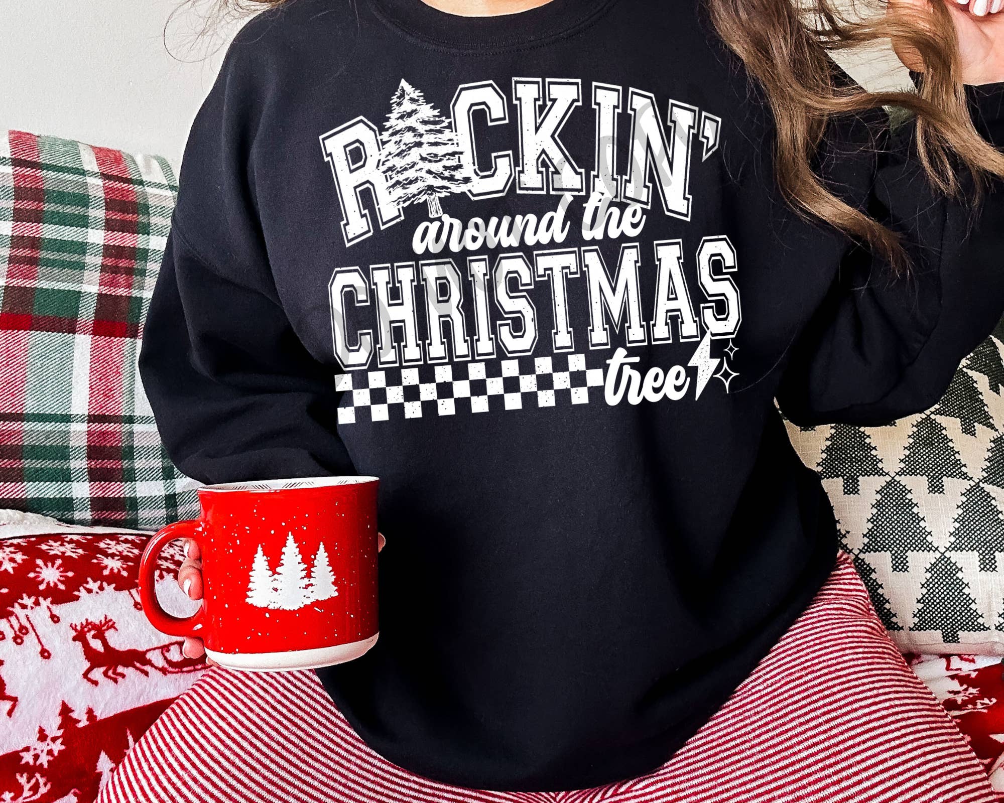 Cash & Drix Wholesale - Wholesale Graphic Sweatshirt - Women's - Merry Merry Merry GHOST - Sweatshirt