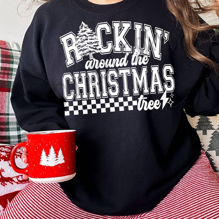 Cash & Drix Wholesale - Wholesale Graphic Sweatshirt - Women's - Merry Merry Merry GHOST - Sweatshirt