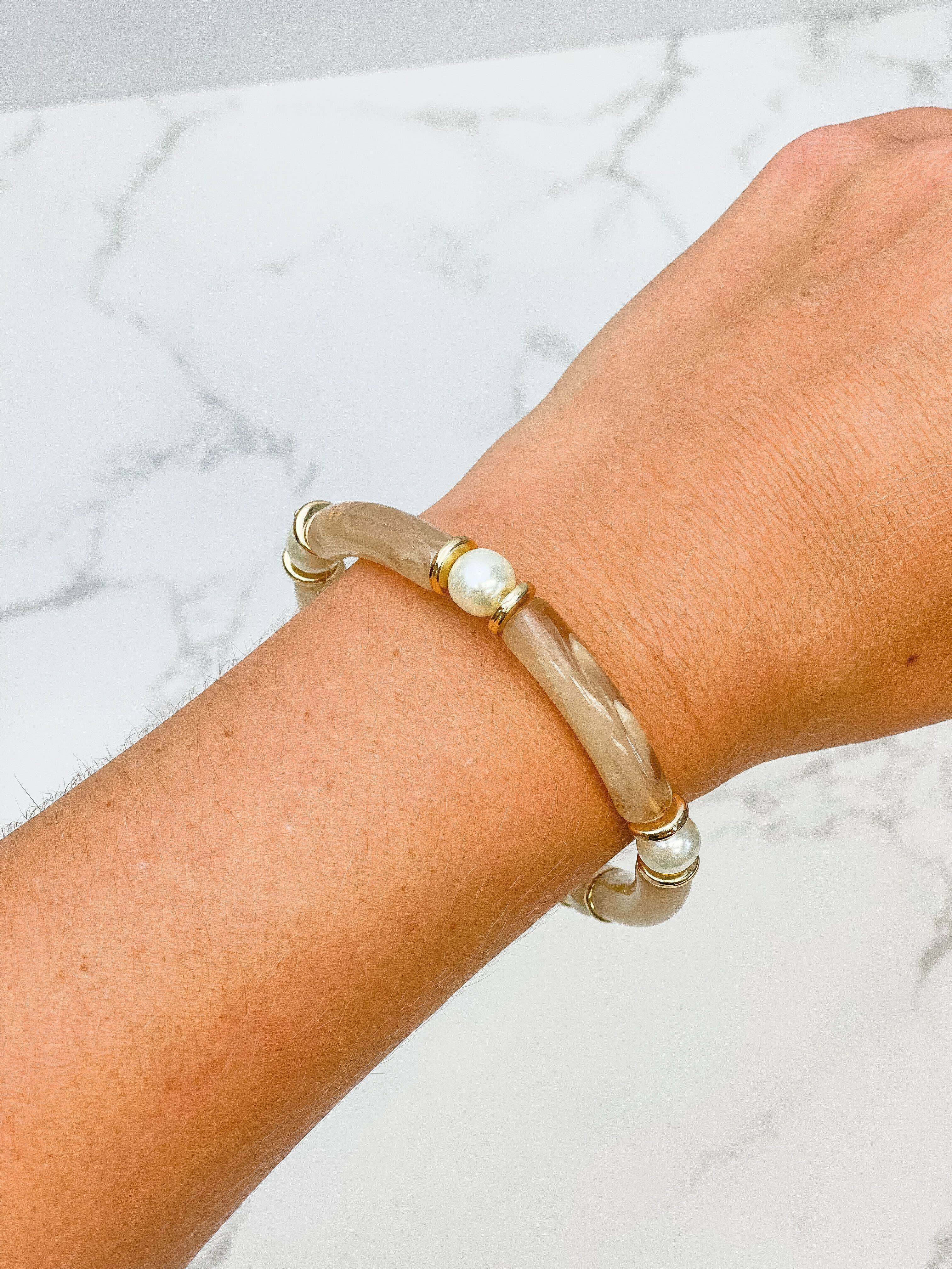 Prep Obsessed Wholesale - Venta al por mayor Pulsera de cuentas - Pulseras de tubo acrílico con cuentas de perlas2