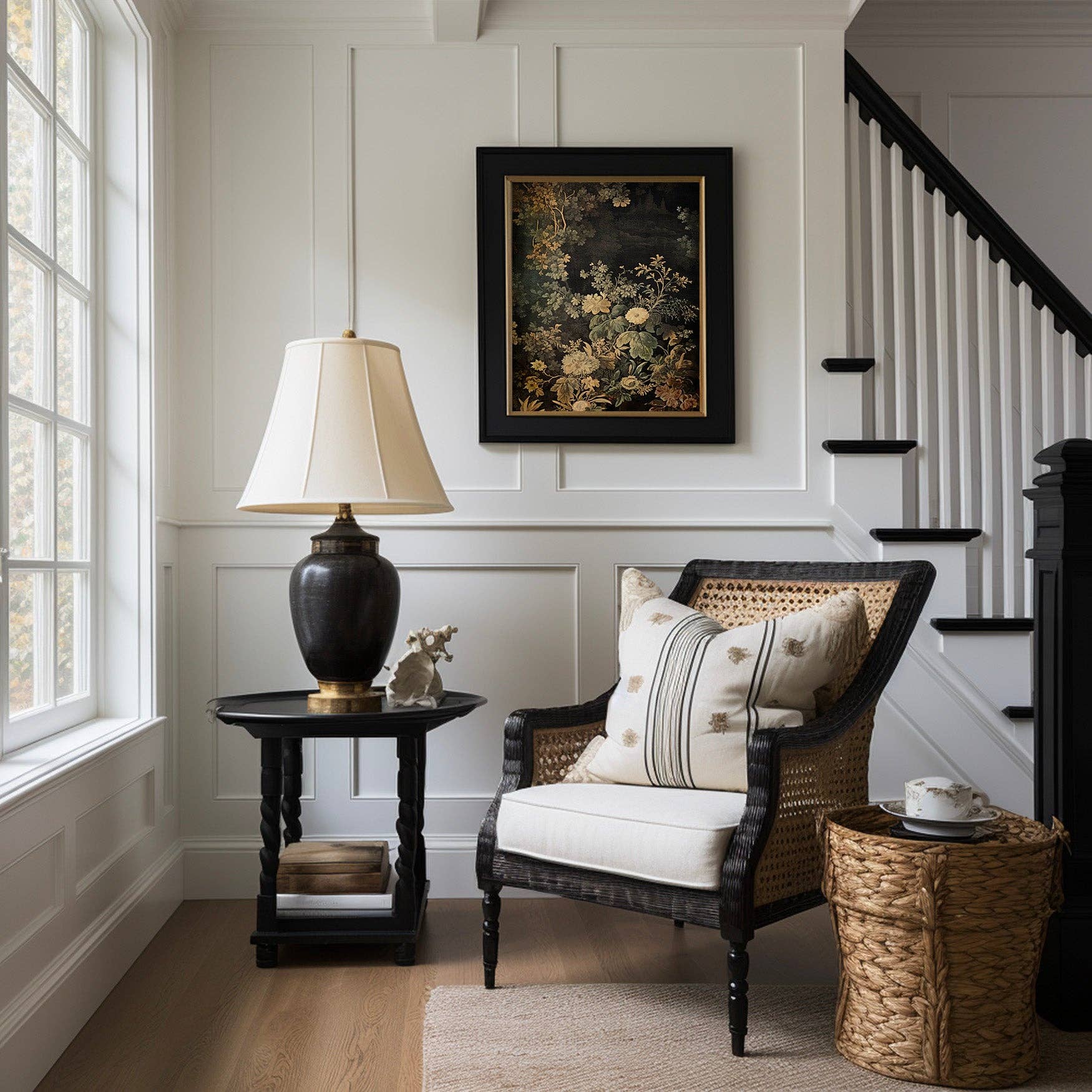 Paper House Print Shop – wholesale Konsttryck – Vintageblommig gobeläng med viktoriansk konst2