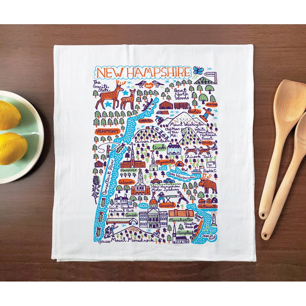 Allport Editions - Wholesale Tea Towel - Statescapes Towel Series - see all 29 States!15