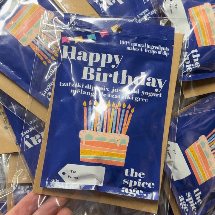 The Spice Age - Wholesale Birthday card - Birthday Cards - Send a Tzatziki Dip Mix! 4