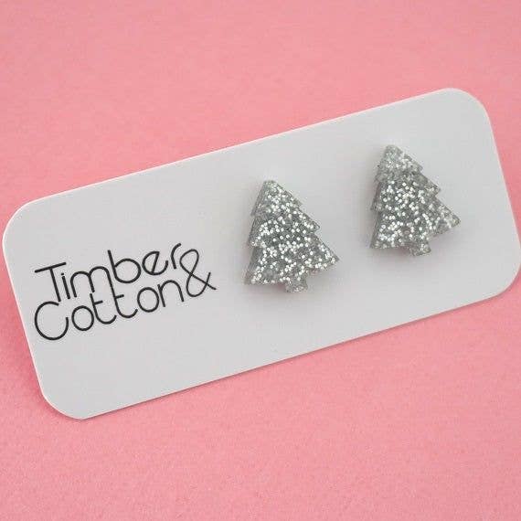 Girlfetti - Wholesale Stud/Post Earrings - Christmas Tree Acrylic Stud Earrings6