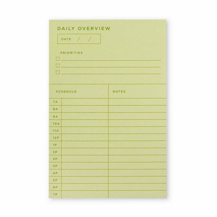 Line & Kind Paper Co. - Vendita all'ingrosso Bloc notes - Panoramica giornaliera Blocco note0