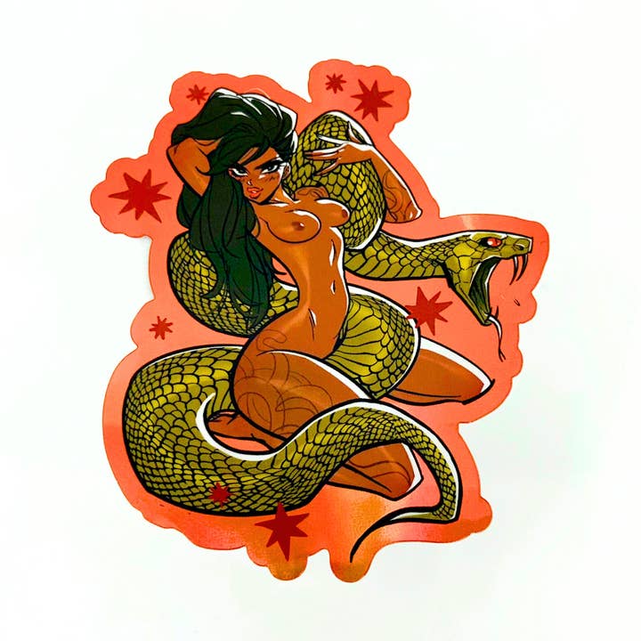 YEAR OF SNAKE 1 // STICKER for wholesale by Babs Tarr