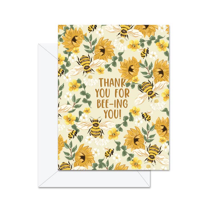 Thank You For Bee-ing You! - Greeting Card for wholesale by Jaybee Design