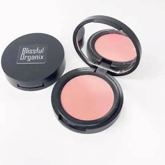Blush de pó rosa por atacado de Blissful Organix