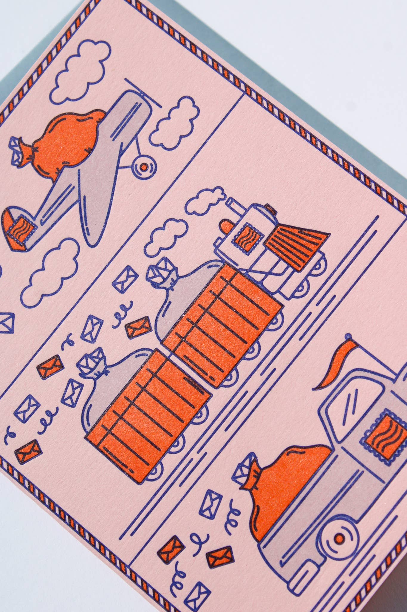 M.C. Pressure - Wholesale Everyday Greeting Card - Mail Transportation Letterpress Greeting Card1
