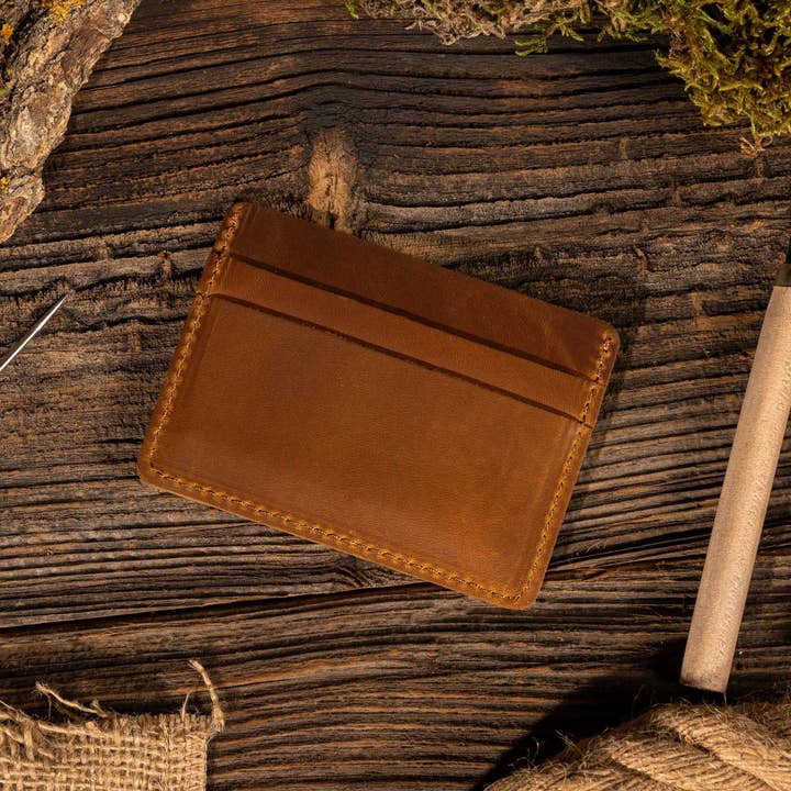 American Leather Goods - Wholesale Wallet - Men's - Leather Card Holder Wallet, Handmade Wallet for Men