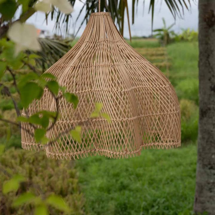 Bazar Bizar Living – Großhandel Kronleuchter/Hängeleuchte – Der gepeitschte Anhänger - Natur - M1