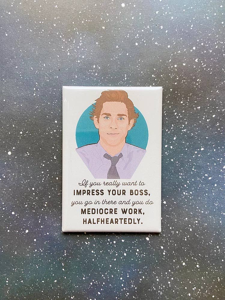 The Red Swan Shop - Wholesale Magnet - “Impress Your Boss” Jim Halpert The Office Souvenir Magnet1
