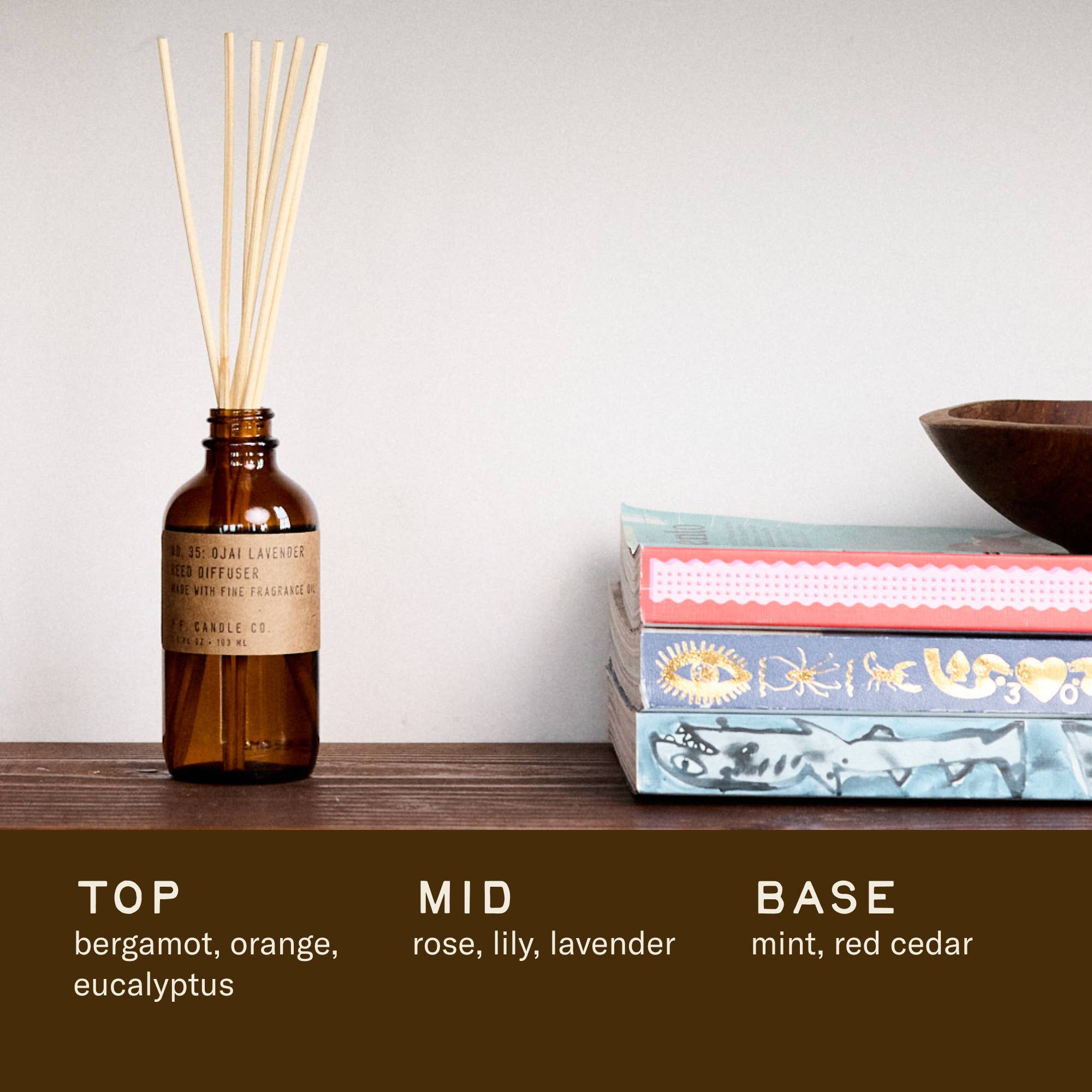 P.F. Candle Co. - Wholesale Reed Diffuser - Ojai Lavender - 3.5 oz Reed Diffuser2