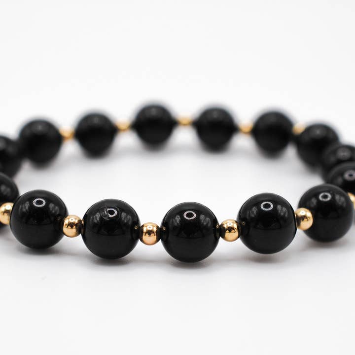 Bracelet Grande Infini en Tourmaline pour la vente par Ripple | Reiki Infused Jewelry