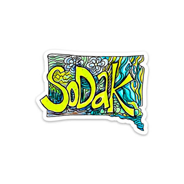 SoDak (South Dakota) - Sticker for wholesale by Kevin & Kaia