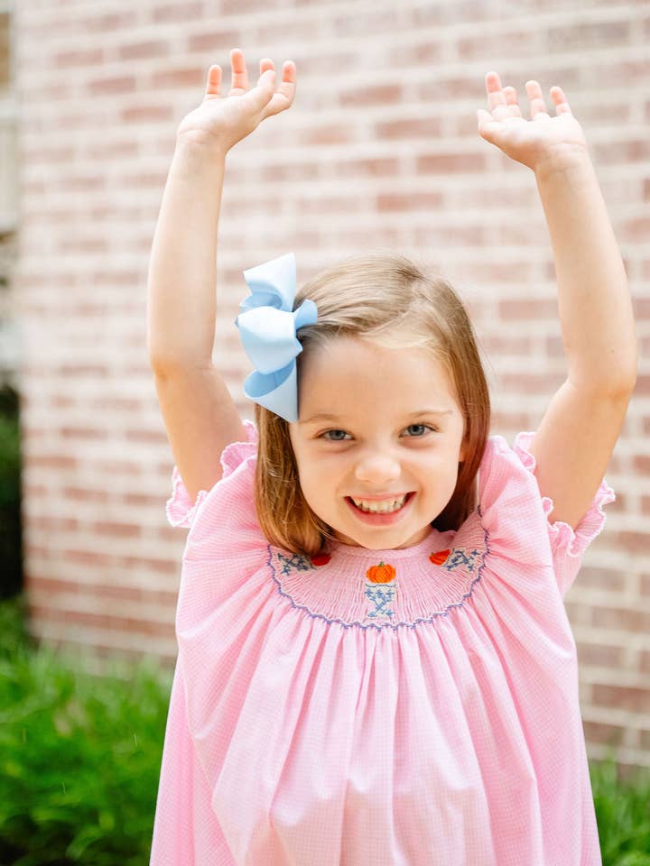 Ruth and Ralph - Wholesale Dress - Kids - Pumpkins Smocked Helen Dress3