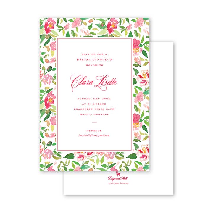 Eugenia's Garden Bulk Invitation for wholesale by Dogwood Hill