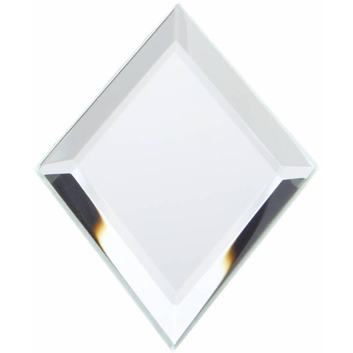 Bard's 3mm Beveled Glass Mirror, 2" x 3" (Diamond-shaped) for wholesale by Bard's