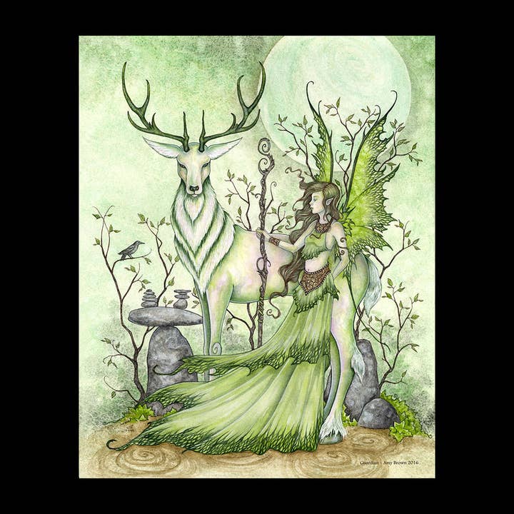 8x10 PRINT - Guardian for wholesale by Amy Brown Art
