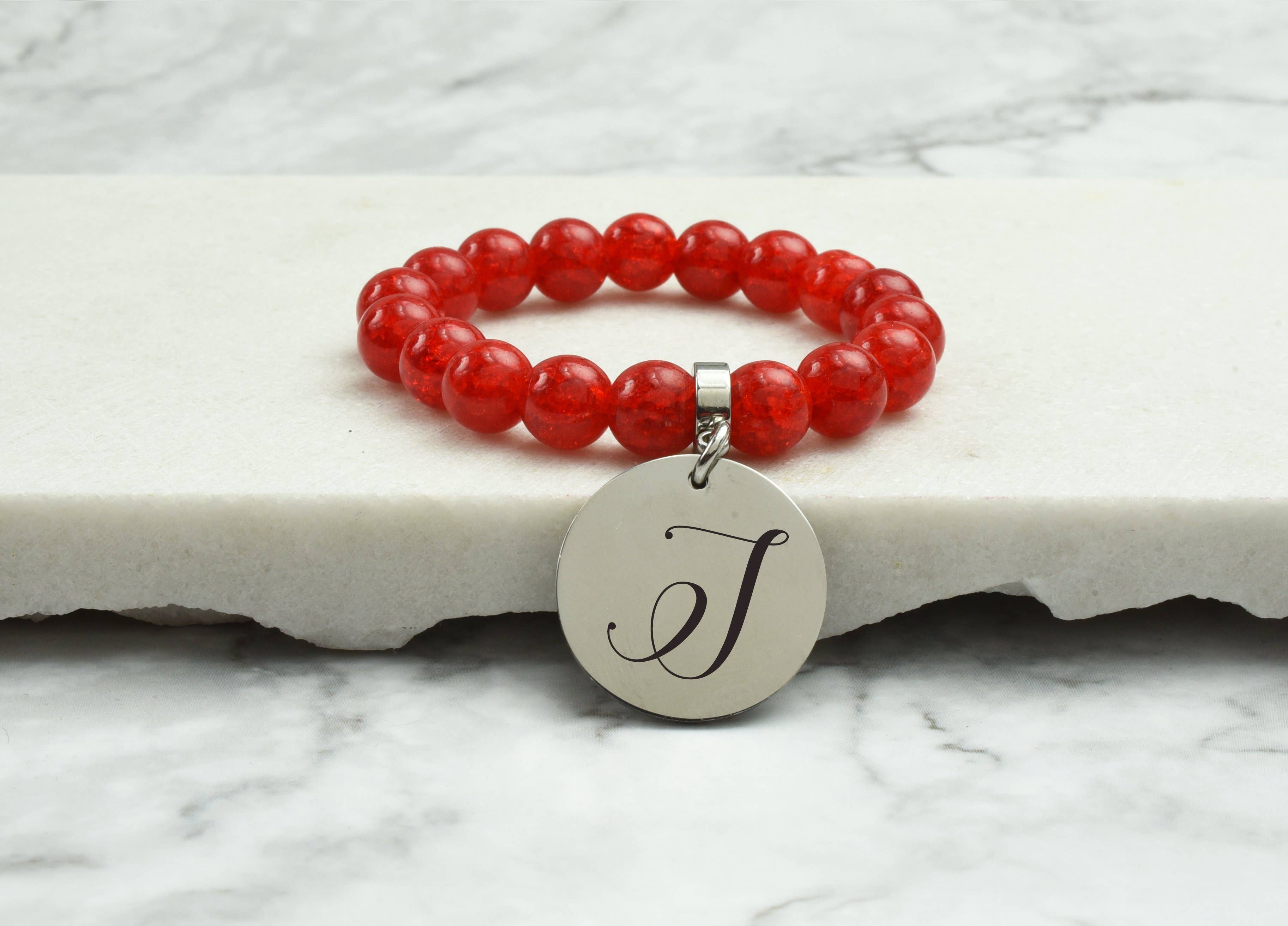 Pink Box - Wholesale Armband met kralen - Mama, Big Sis, Lil Sis Crystal Initial armband door roze doos60