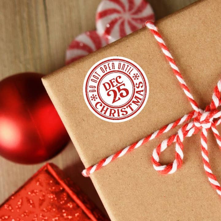 From Santa Stickers, Christmas Santa Labels, Gift Tag, Special Delivery Sticker, Stamped North Pole Mail Labels, Do Not Open Until Christmas for wholesale by All for Iris