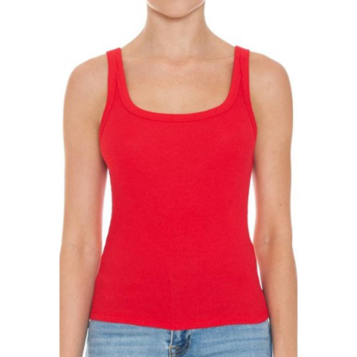 Timeless - Wholesale Tank Top - Women's - RIBBED DOUBLE SCOOP NECK TANK TOP12