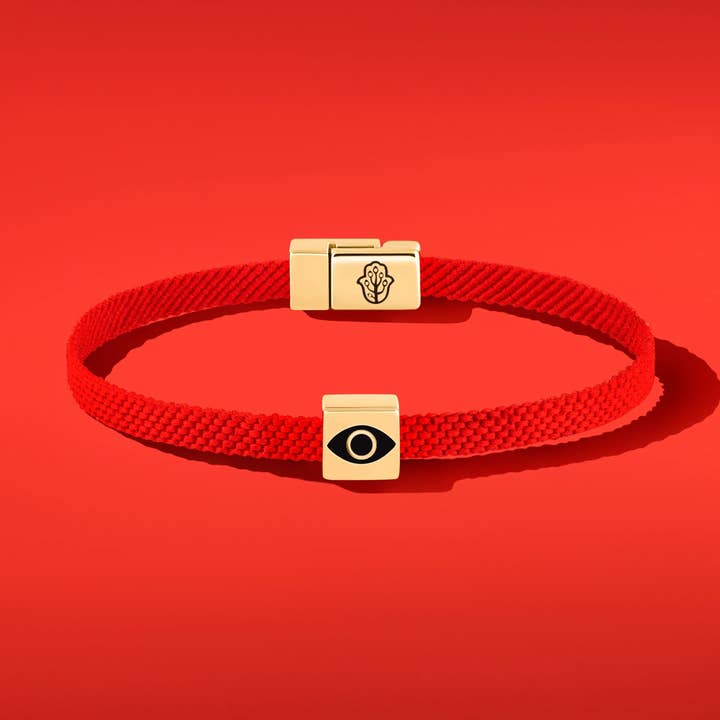 Ethereal Insight Evil Eye rode stringarmband voor heren voor wholesale door Karma And Luck