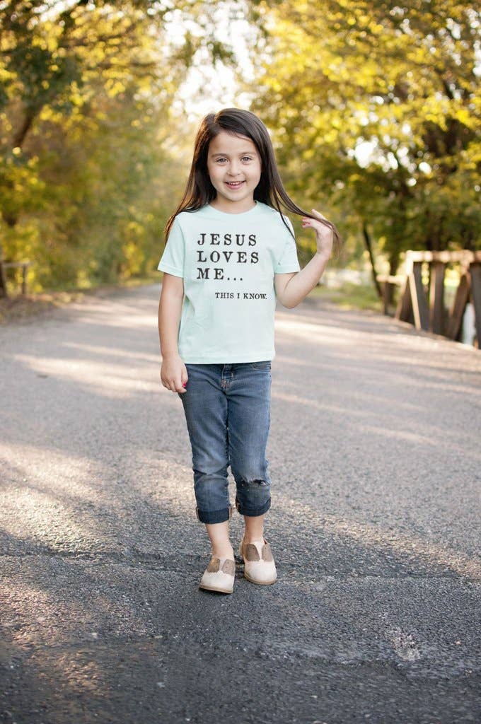 Ruby’s Rubbish - Wholesale Screen-printed t-shirt – Kids - Jesus Loves Me | Kid's T-Shirt | Ruby’s Rubbish®