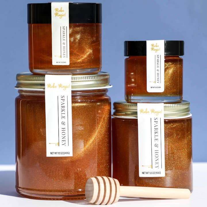 The Enchanted Hive - Wholesale Honey - Sparkle & Honey Organic Gold 3oz
