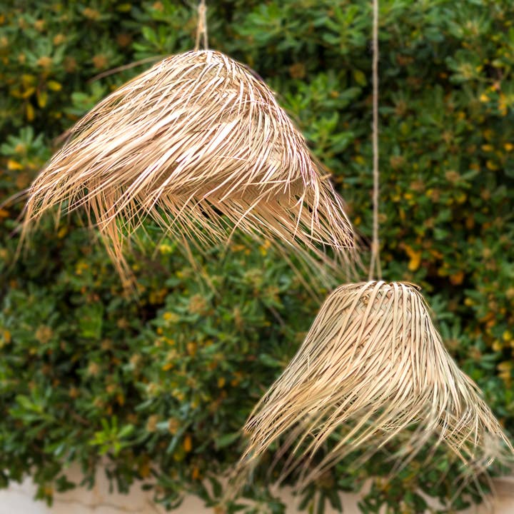 Maya Mallorca - Vendita all'ingrosso Paralumi - Paralume rotondo in palma 40 cm1