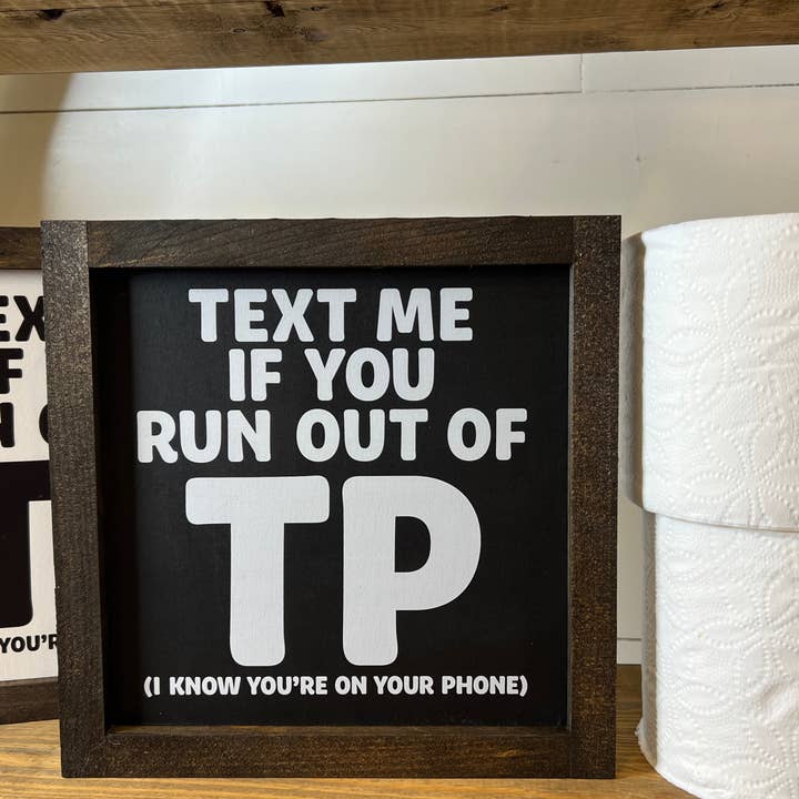 B & C Signs - Vente Pancarte - Envoyez-moi un SMS si vous n'avez plus de TP