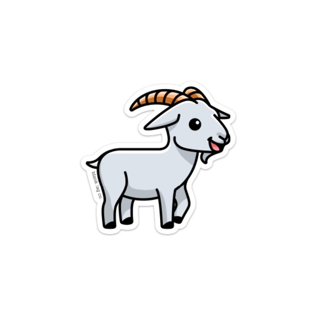 Blank Tag Co. - Waterproof Stickers - Wholesale Sticker - Blank Tag Co.® Waterproof Sticker - Goat