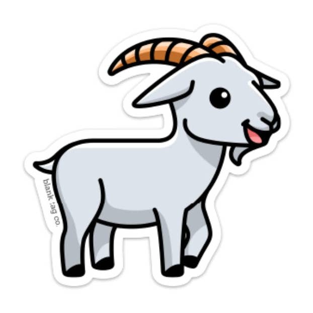Blank Tag Co. - Waterproof Stickers - Wholesale Sticker - Blank Tag Co.® Waterproof Sticker - Goat0