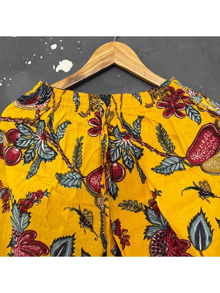 Bhawana Handicrafts - Wholesale Sleepwear Set - Women's - Beautiful Indian Hand Block Print PJ Set Cotton Summer Dress4