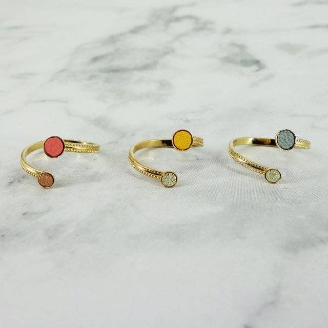 Mini round double ring for wholesale by ateliermaimartin.com